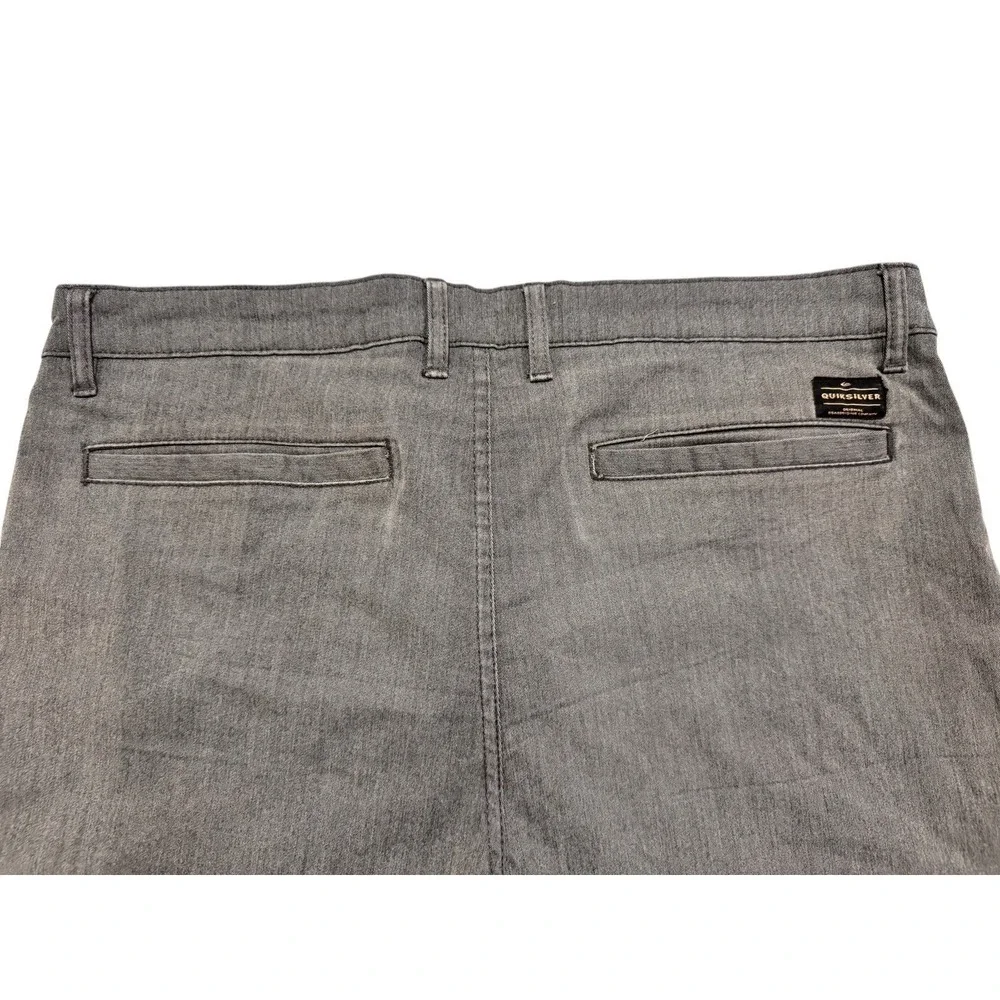 Quiksilver Mens Shorts 36 Charcoal Gray Straight Fit Casual Surf Skate - Picture 10 of 13